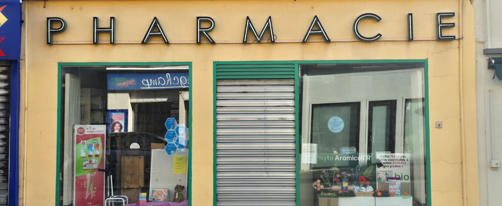 Façade de la pharmacie de la Madone
